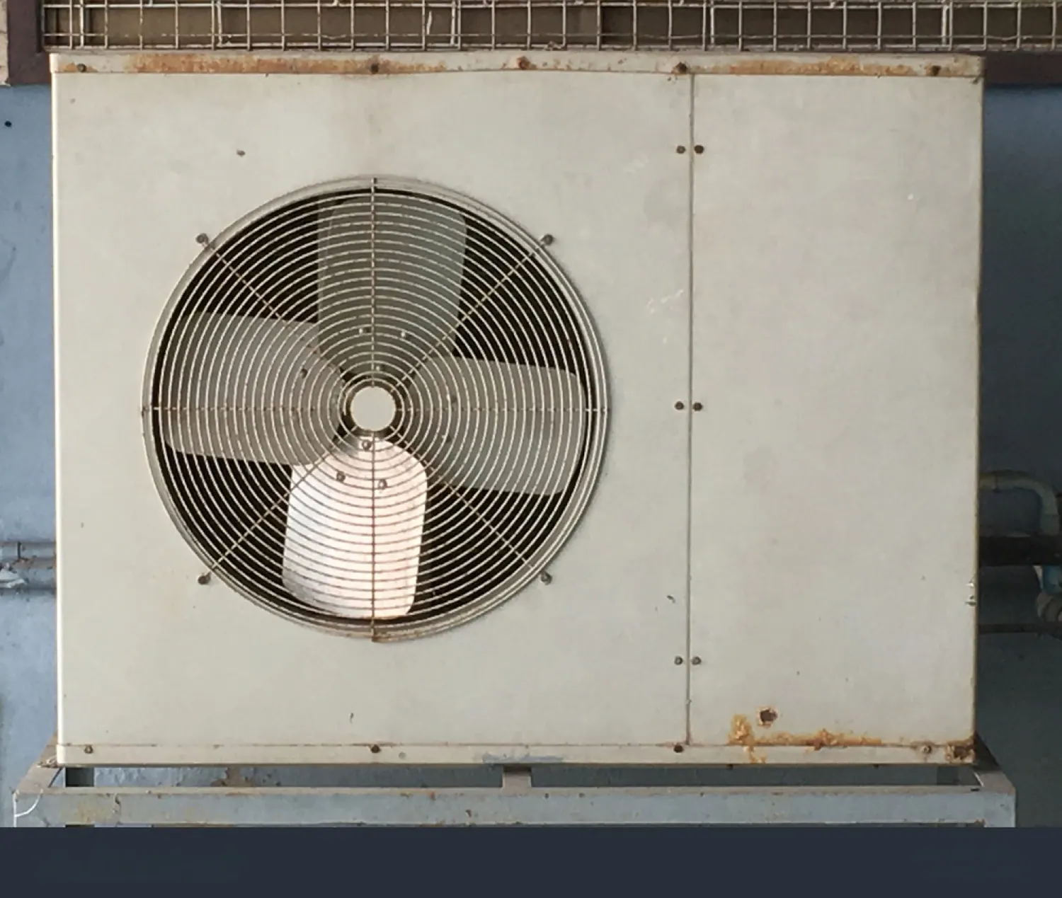 Old rusty AC unit