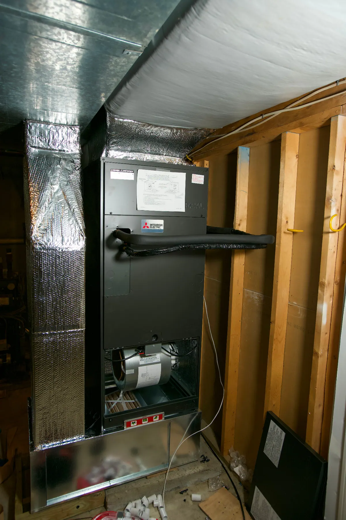 Ducted heat pump air handler