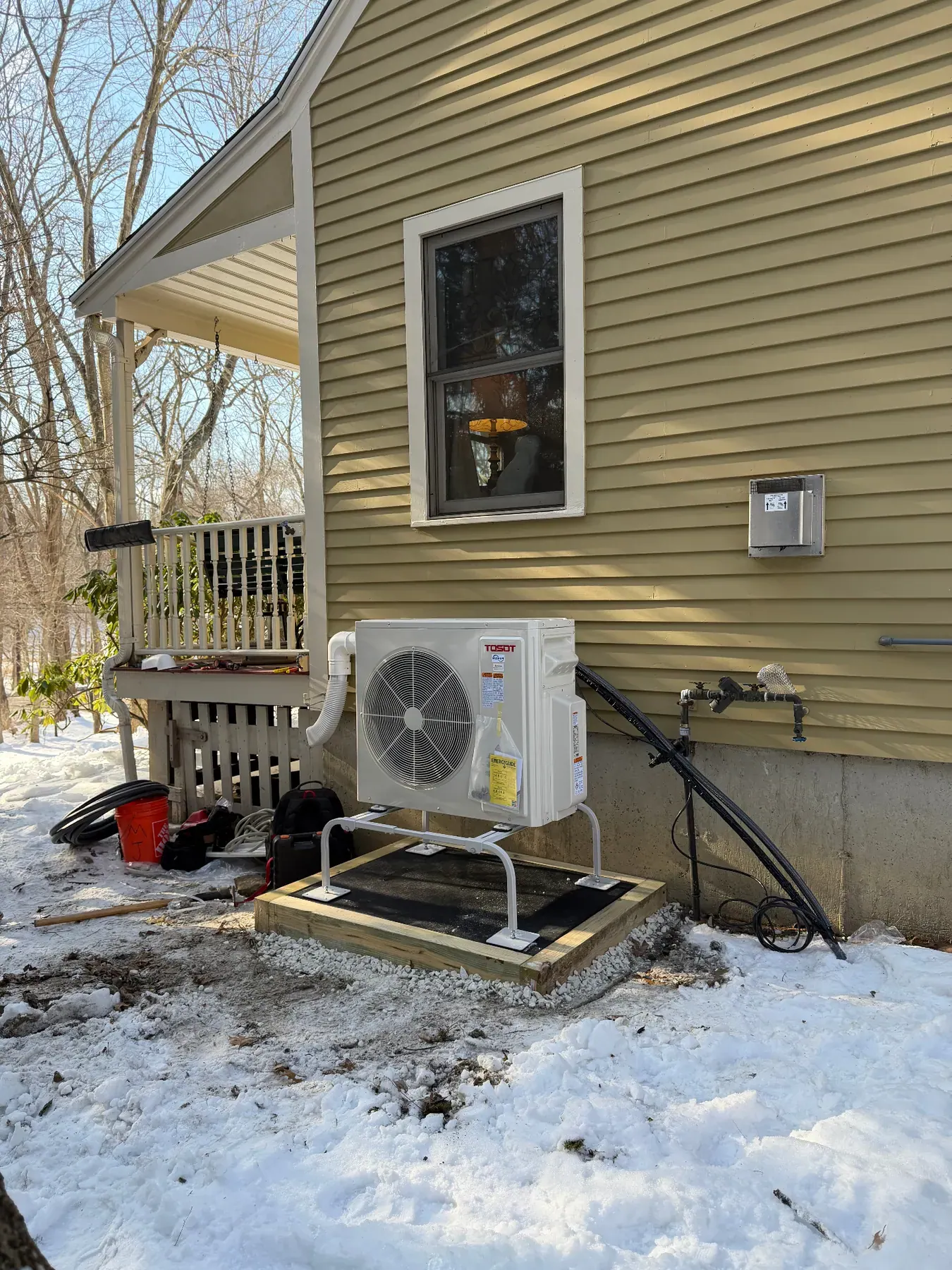 Real Mini Split Installs in a Massachusetts home, photo 4