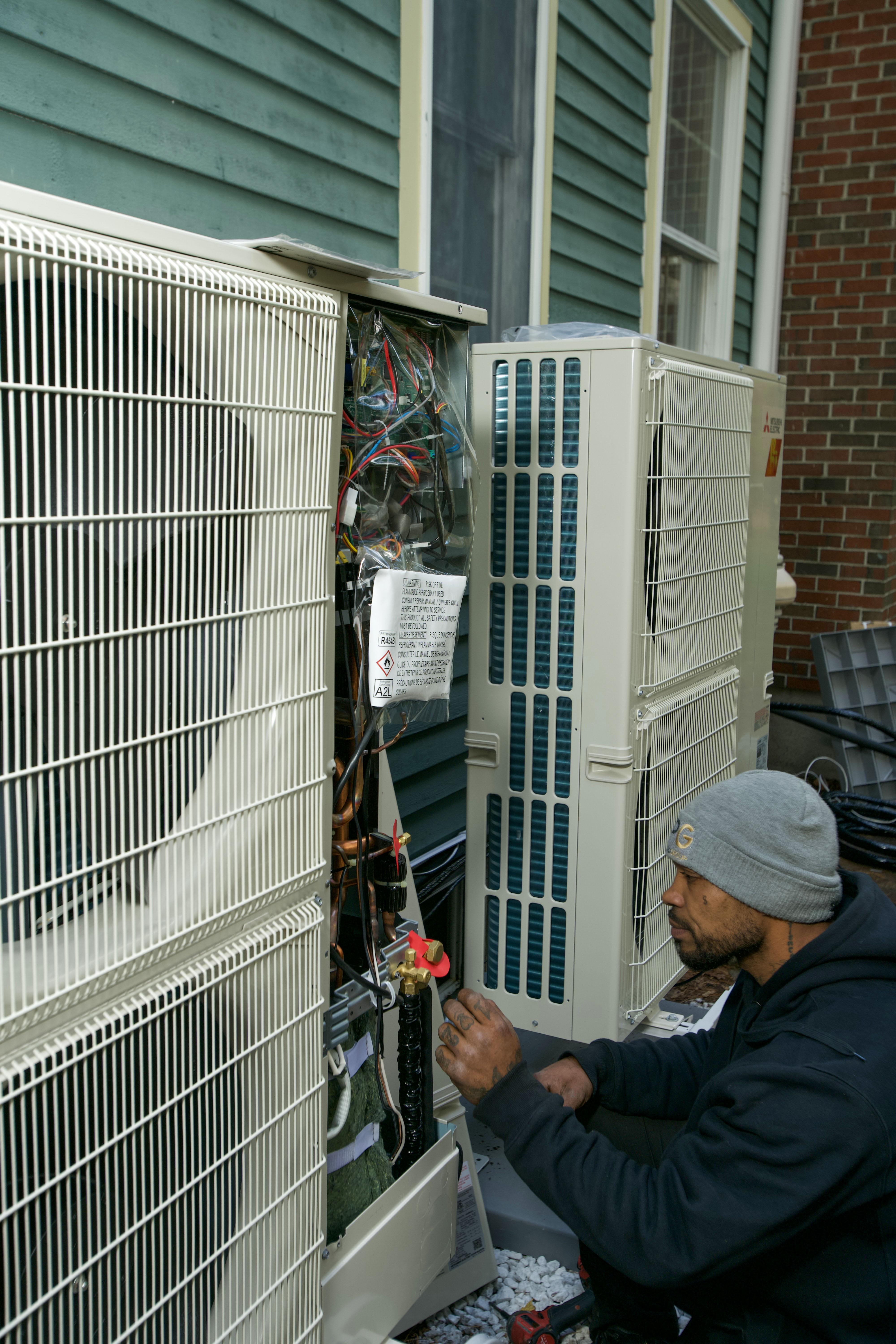 Technician performing a system tune up